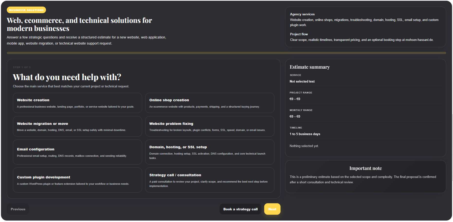 Mofix Smart Quote builder